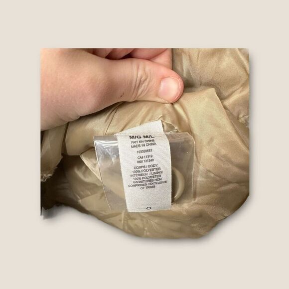 Garage Tan Teddy Sherpa Jacket Size Medium/Large - Picture 6 of 6